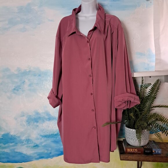 Only Necessities size 5X dusty rose pink blouse, NEW WITHOUT TAGS - Picture 4 of 7